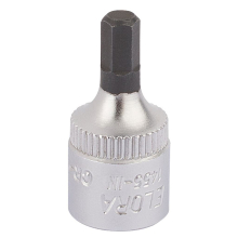 Elora Hexagon Screwdriver Socket, 1/4"" Sq. Dr., 4mm