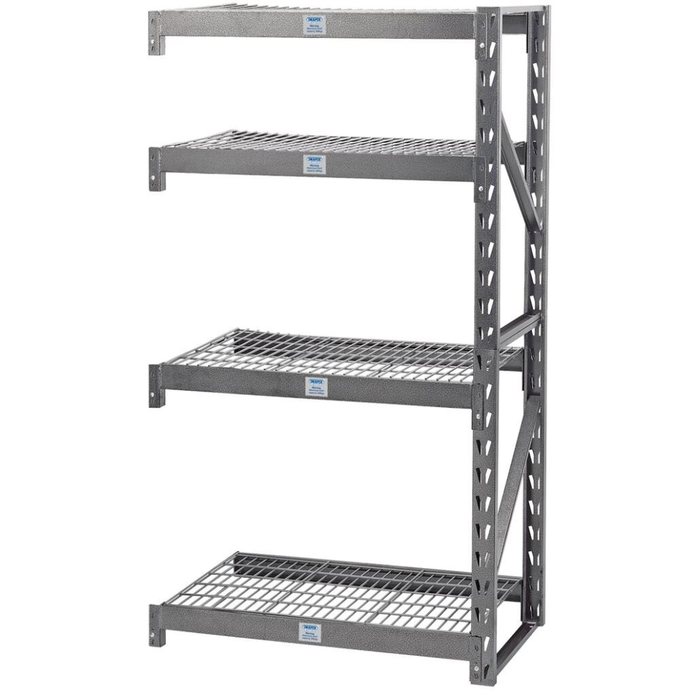 Expert Heavy Duty Steel 4 Shelving Extension Unit, 1040 X 610 X 1830Mm 5010559052318