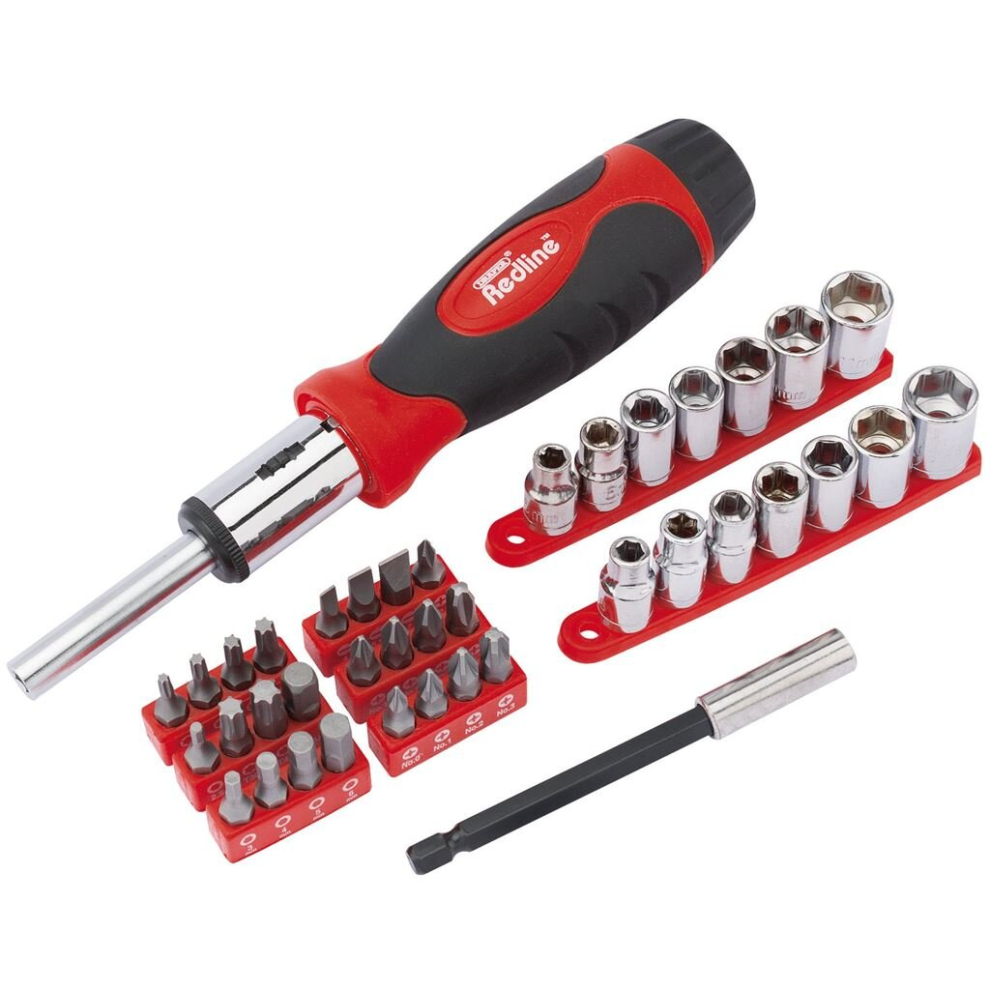Ratcheting Screwdriver Socket And Bit Set (40 Piece) 5010559688357