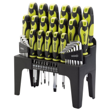 Screwdriver, Hex Key and Bit Set, Green (44 Piece)