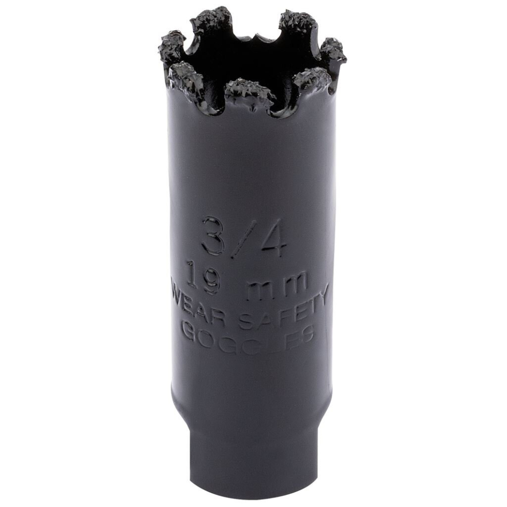 Tungsten Carbide Grit Hole Saw, 19mm