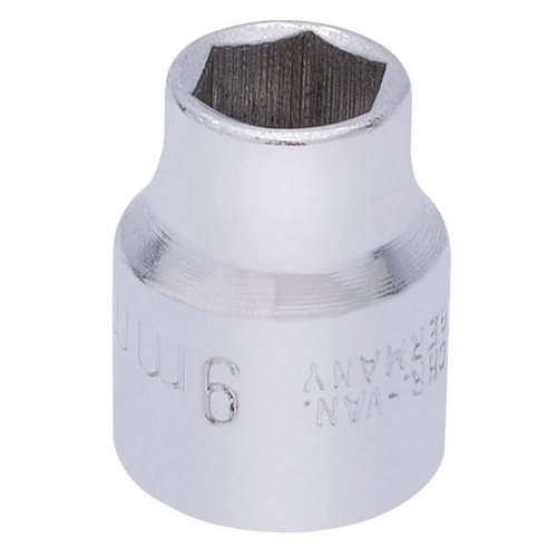 Elora Elora Hexagon Socket, 3/8"" Sq. Dr., 9mm