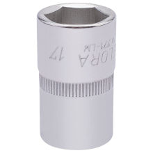 Elora Hexagon Socket, 1/2"" Sq. Dr., 17mm