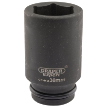Draper Expert HI-TORQ® 6 Point Deep Impact Socket, 3/4"" Sq. Dr., 38mm