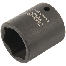 Draper Expert HI-TORQ® 6 Point Impact Socket, 1/4"" Sq. Dr., 15mm