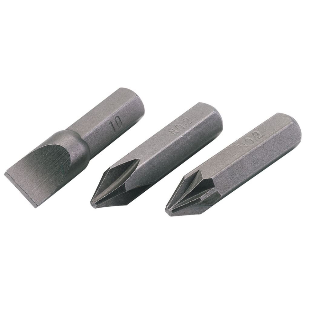Plain Slot Impact Screwdriver Bit, 10mm