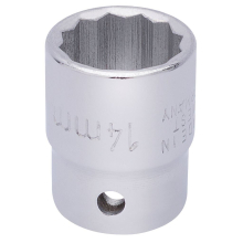 Elora Bi-Hexagon Socket, 3/8"" Sq. Dr., 14mm