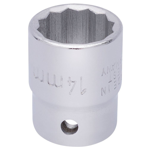 Elora Elora Bi-Hexagon Socket, 3/8"" Sq. Dr., 14mm