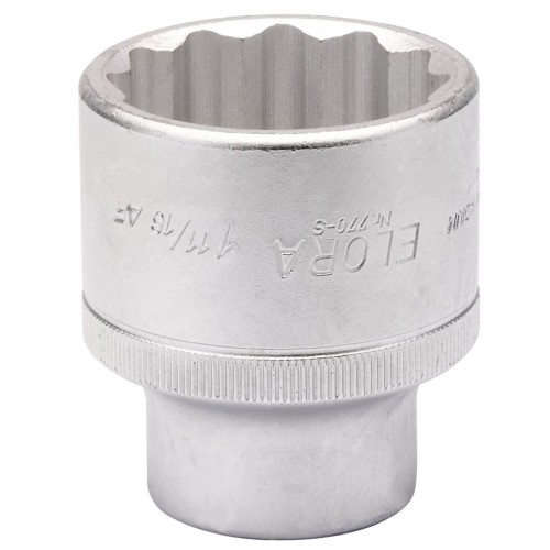 Elora Elora Bi-Hexagon Socket, 1.11/16"" 3/4"" Sq. Dr.