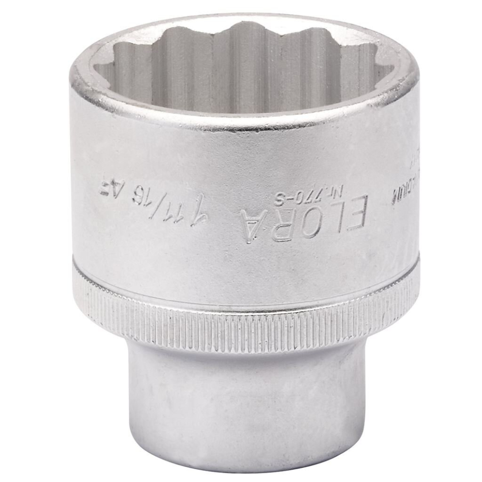 Elora Bi-Hexagon Socket, 1.11/16"" 3/4"" Sq. Dr.