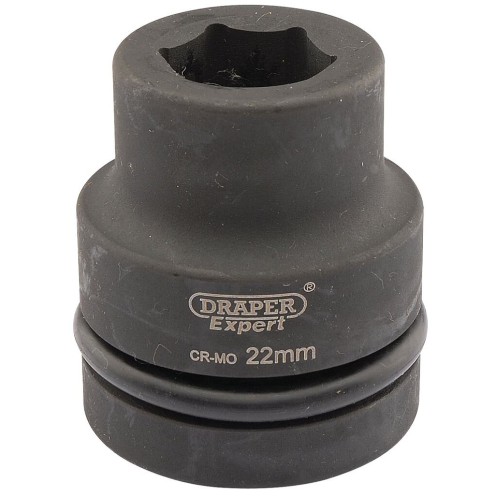 Draper Expert HI-TORQ® 6 Point Impact Socket, 1"" Sq. Dr., 22mm
