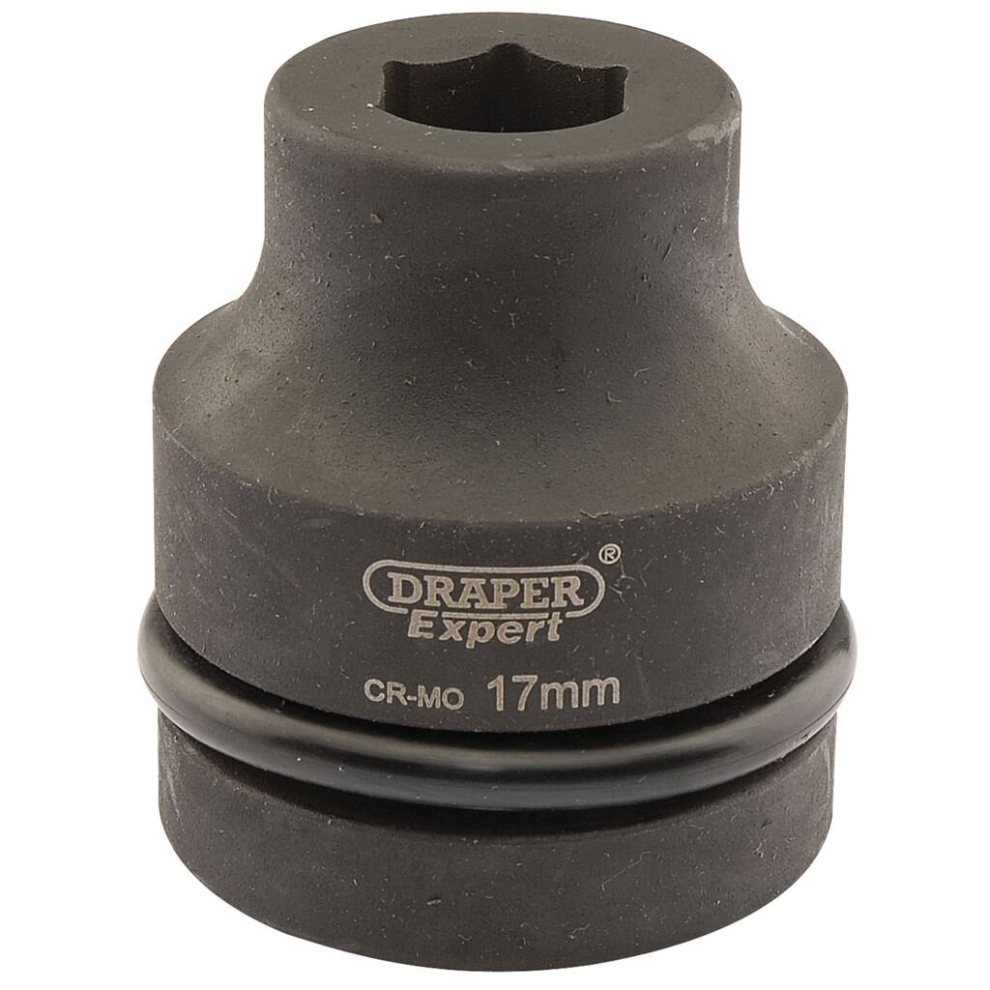 Draper Expert Hi-Torq® 6 Point Impact Socket, 1"" Sq. Dr., 17Mm