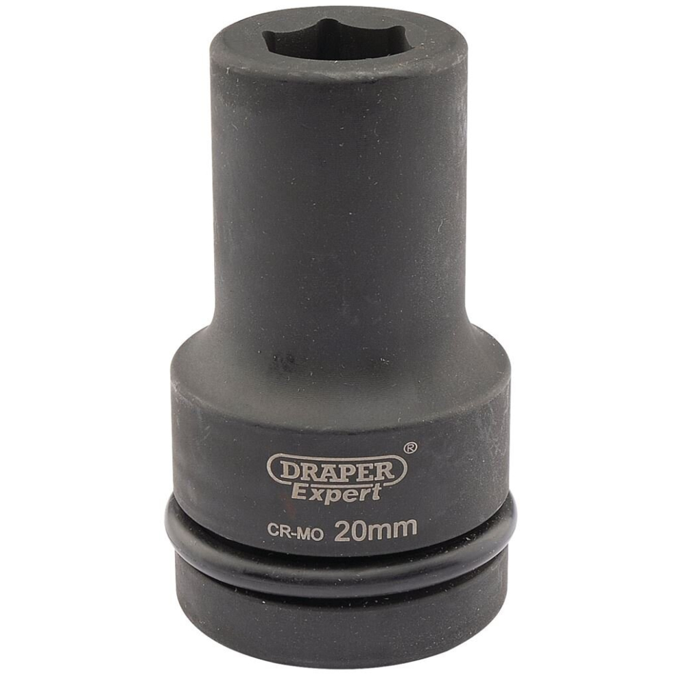 Draper Expert Hi-Torq® 6 Point Deep Impact Socket, 1"" Sq. Dr., 20Mm 5010559051359