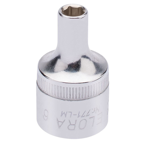 Elora Elora Hexagon Socket, 1/2"" Sq. Dr., 6mm