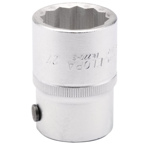 Elora Elora Bi-Hexagon Socket, 3/4"" Sq. Dr., 27mm