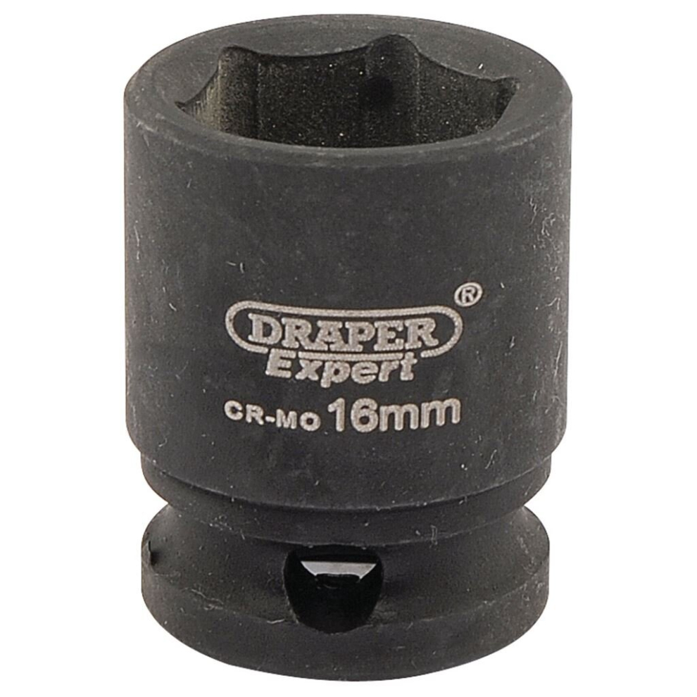 Draper Expert HI-TORQ® 6 Point Impact Socket, 3/8"" Sq. Dr., 16mm