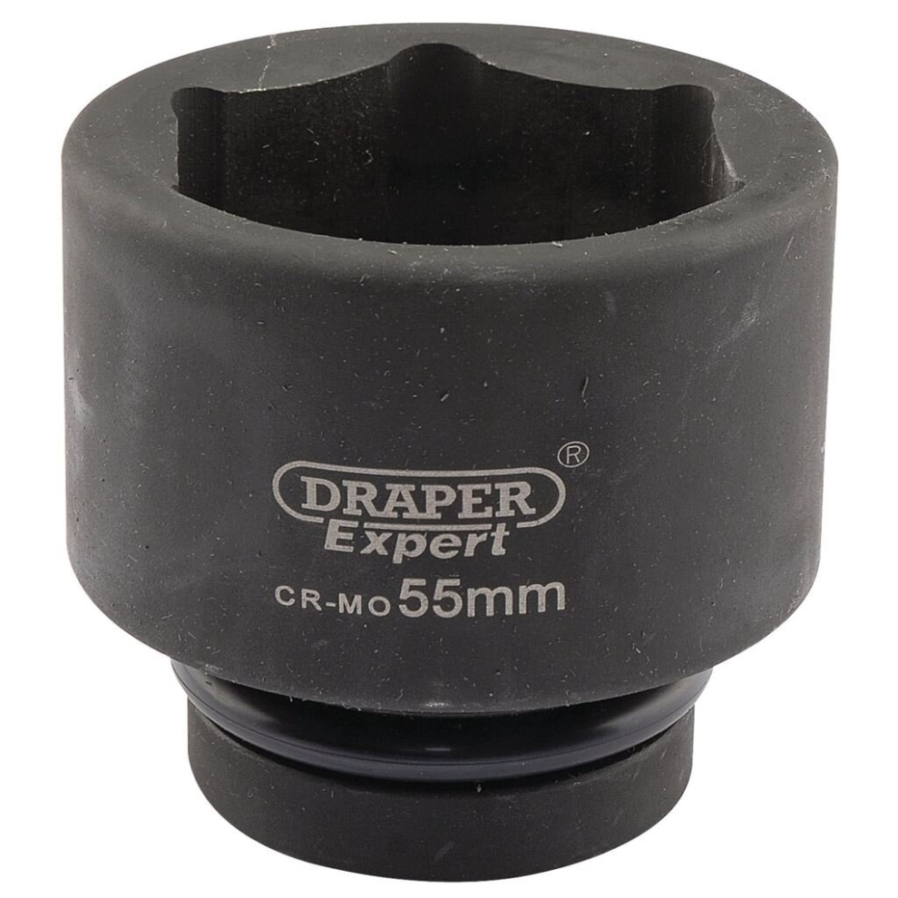 Draper Expert Hi-Torq® 6 Point Impact Socket, 1"" Sq. Dr., 55Mm