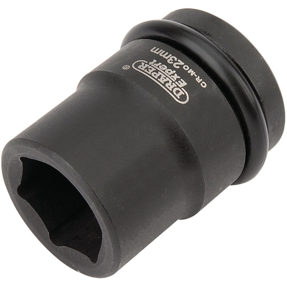 Draper Expert HI-TORQ® 6 Point Impact Socket, 3/4"" Sq. Dr., 23mm