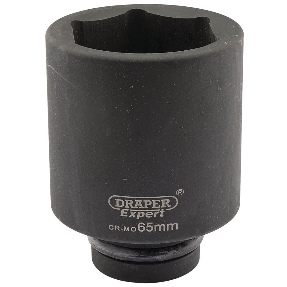 Draper Expert Hi-Torq® 6 Point Deep Impact Socket, 1"" Sq. Dr., 65Mm