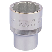 Elora Bi-Hexagon Socket, 1/2"" Sq. Dr., 24mm