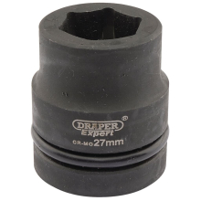 Draper Expert HI-TORQ® 6 Point Impact Socket, 1"" Sq. Dr., 27mm