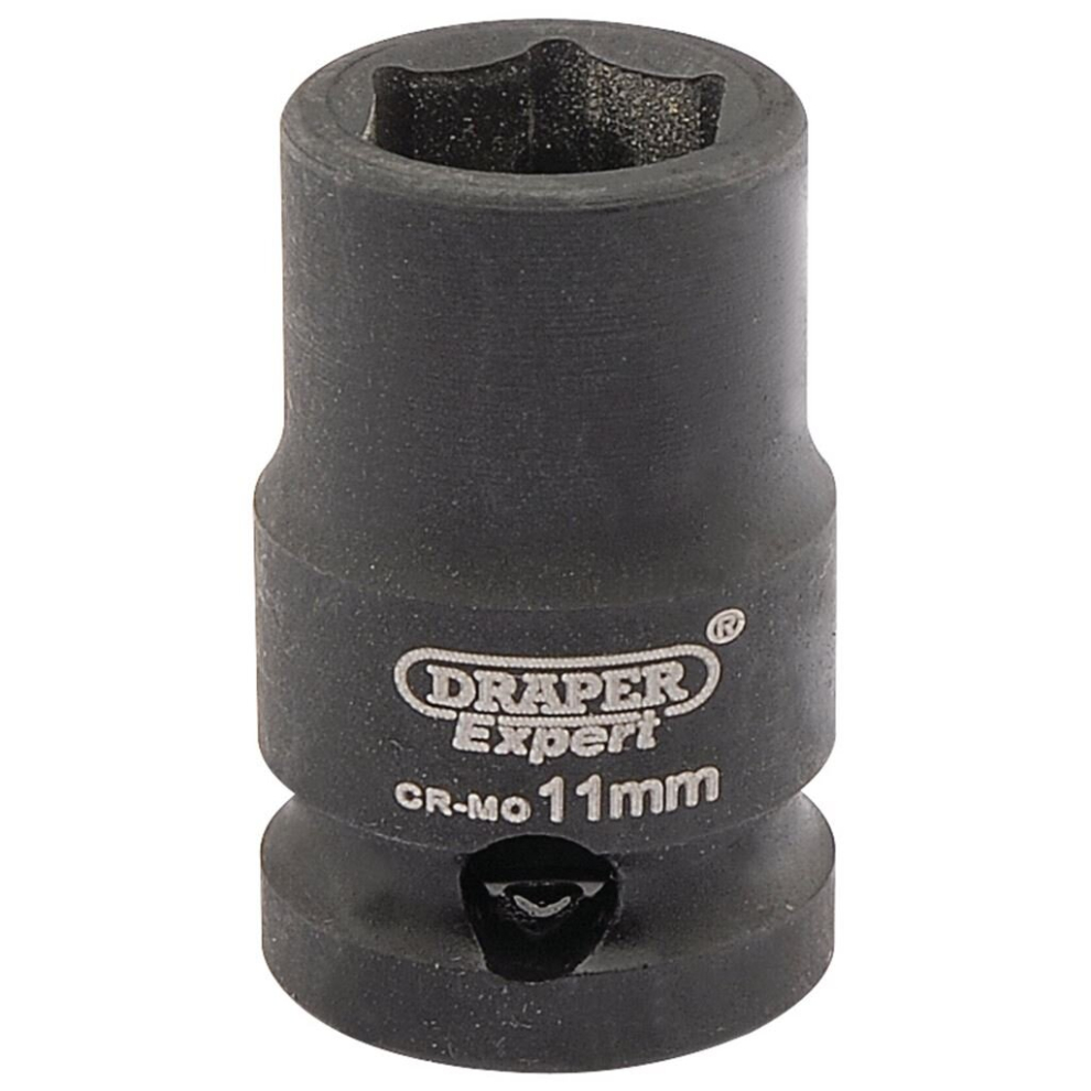 Draper Expert HI-TORQ® 6 Point Impact Socket, 3/8"" Sq. Dr., 11mm