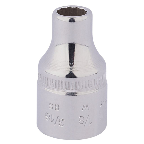 Elora Elora Whitworth Bi-Hexagon Socket, 1/2"" Sq. Dr., 1/8""