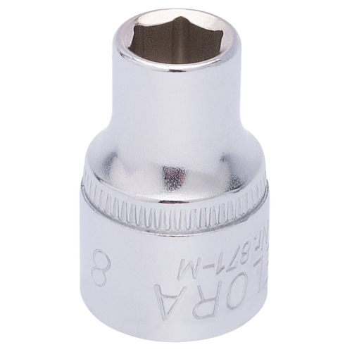 Elora Elora Hexagon Socket, 3/8"" Sq. Dr., 8mm