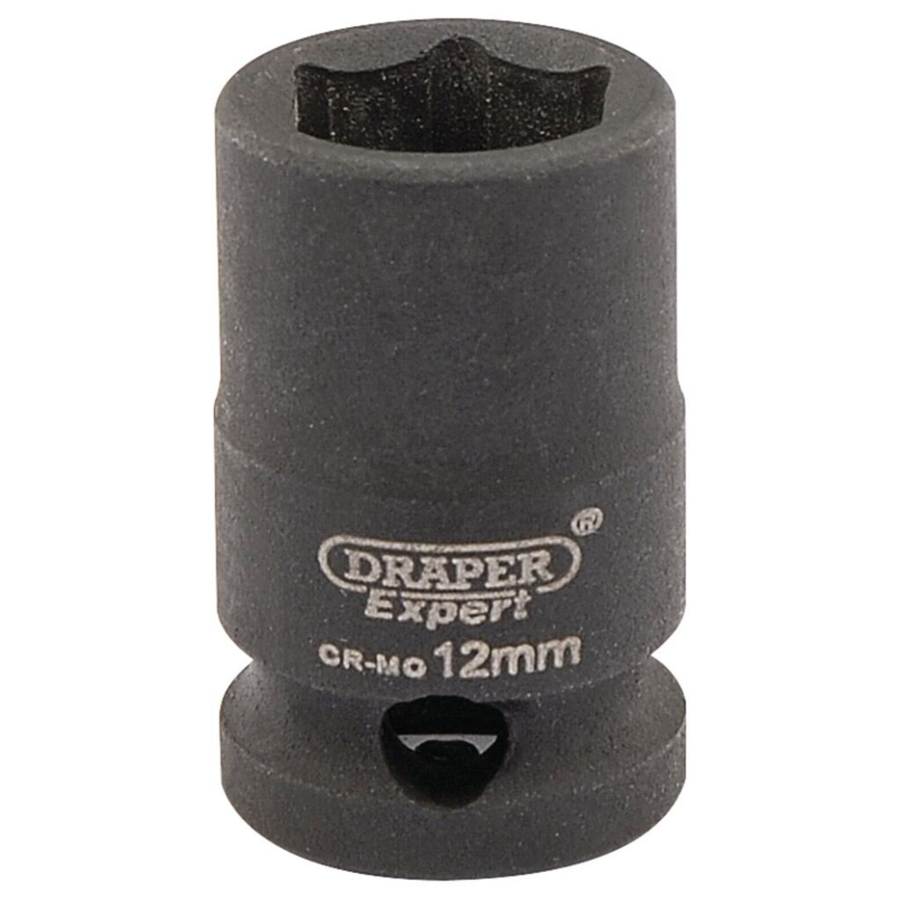 Draper Expert HI-TORQ® 6 Point Impact Socket, 3/8"" Sq. Dr., 12mm
