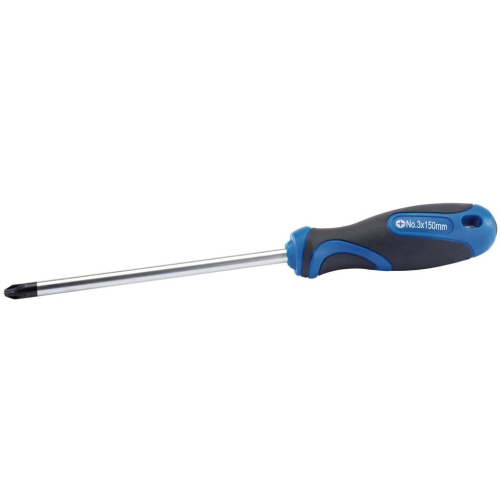 Draper Soft Grip Cross Slot Screwdriver, No.3 x 150mm