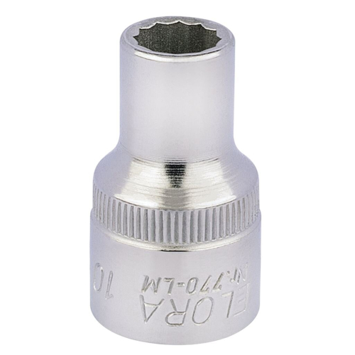 Elora Elora Bi-Hexagon Socket, 1/2"" Sq. Dr., 10mm