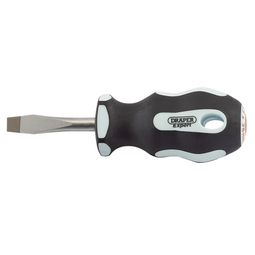Draper Plain Slot Soft Grip Screwdriver, 6.5 x 38mm