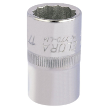 Elora Bi-Hexagon Socket, 1/2"" Sq. Dr., 17mm