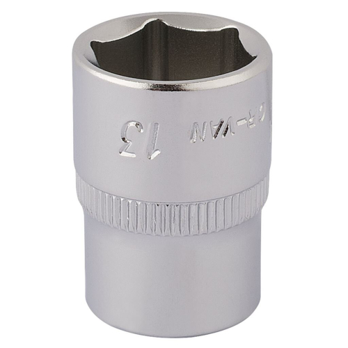 Elora Elora Hexagon Socket, 1/4"" Sq. Dr., 13mm