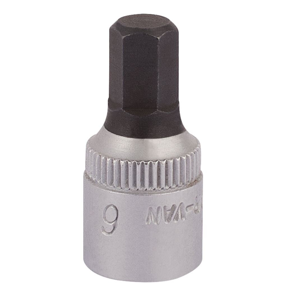 Elora Hexagon Screwdriver Socket, 1/4"" Sq. Dr., 6mm