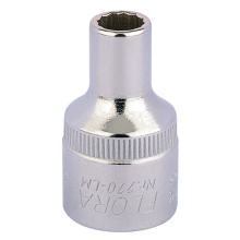 Elora Bi-Hexagon Socket, 1/2"" Sq. Dr., 8mm