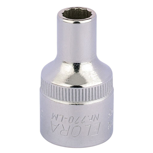 Elora Elora Bi-Hexagon Socket, 1/2"" Sq. Dr., 8mm