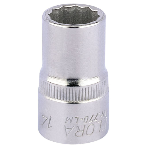 Elora Elora Bi-Hexagon Socket, 1/2"" Sq. Dr., 14mm