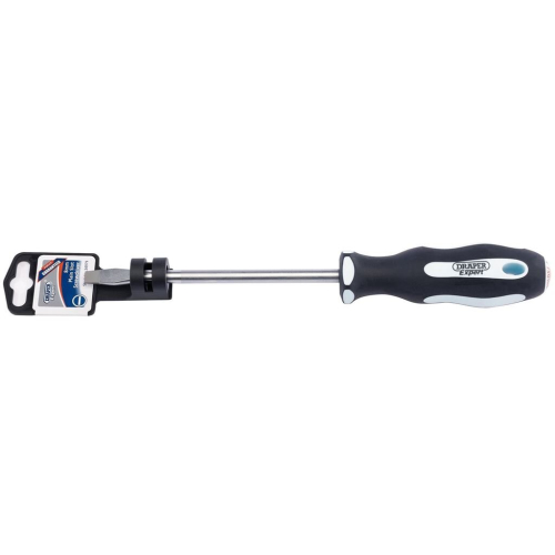 Draper Plain Slot Soft Grip Screwdriver, 8.0 x 150mm