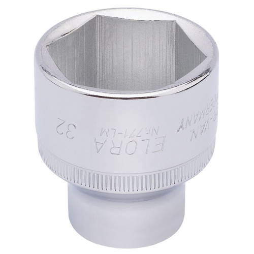 Elora Elora Hexagon Socket, 1/2"" Sq. Dr., 32mm