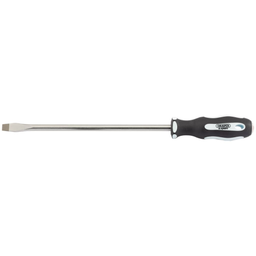 Draper Plain Slot Soft Grip Screwdriver, 10 x 250mm