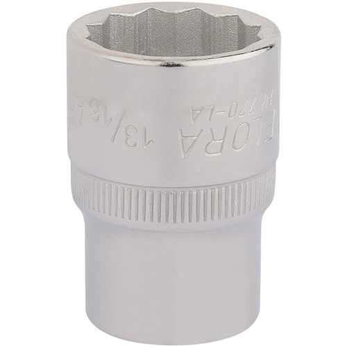 Elora Elora Bi-Hexagon Socket, 1/2"" Sq. Dr., 13/16""