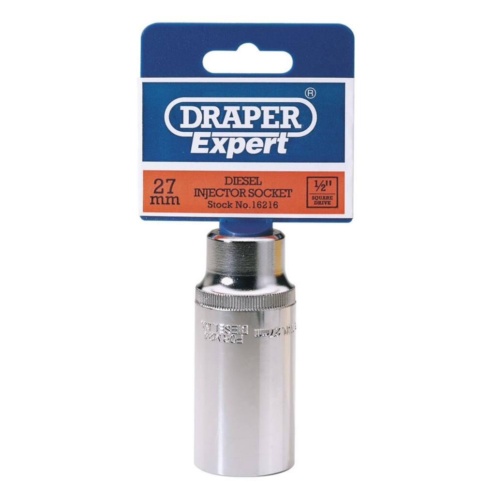 Diesel Injector Socket, 1/2"" Sq. Dr., 27mm