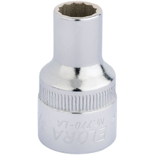Elora Bi-Hexagon Socket, 1/2"" Sq. Dr., 3/8""