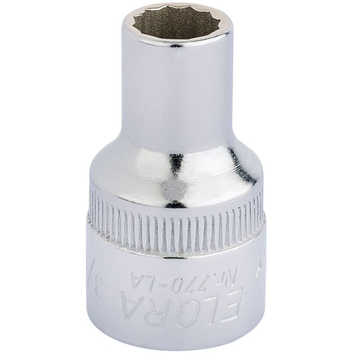 Elora Elora Bi-Hexagon Socket, 1/2"" Sq. Dr., 3/8""