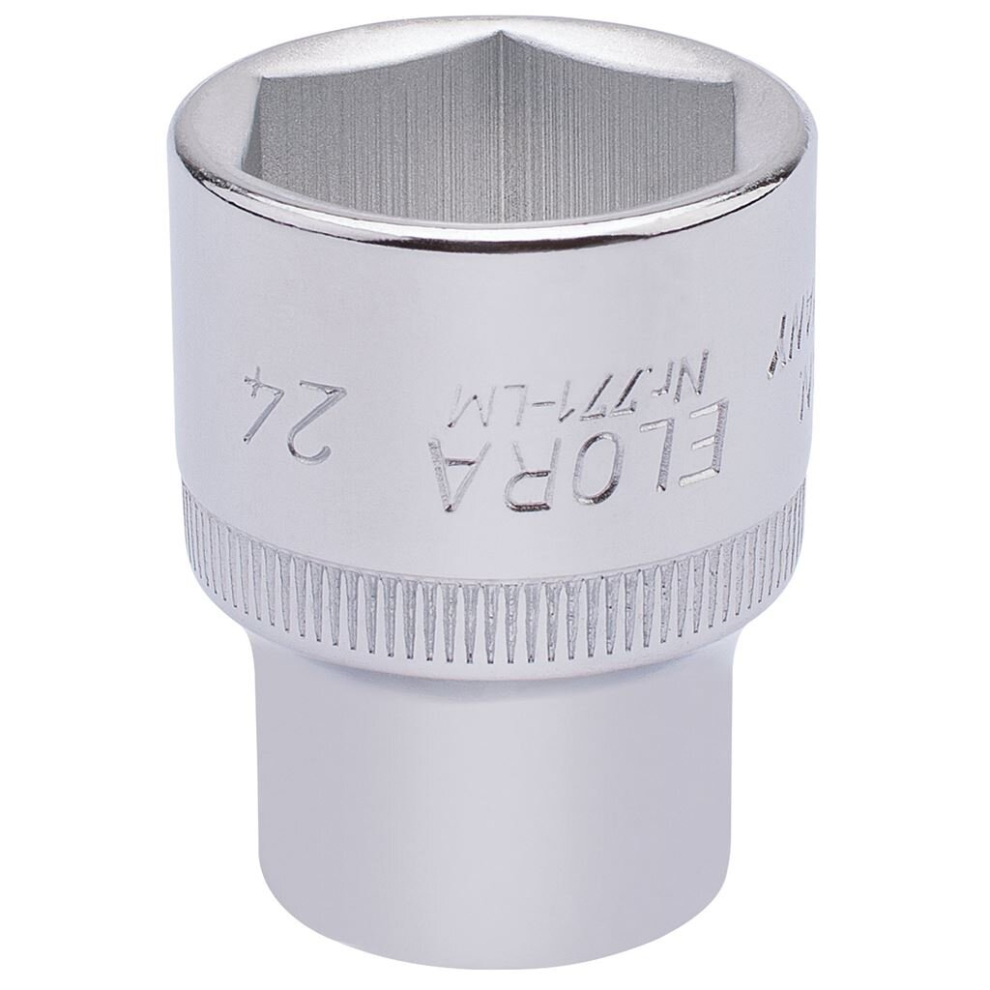 Elora Hexagon Socket, 1/2"" Sq. Dr., 24mm