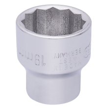 Elora Bi-Hexagon Socket, 3/8"" Sq. Dr., 19mm