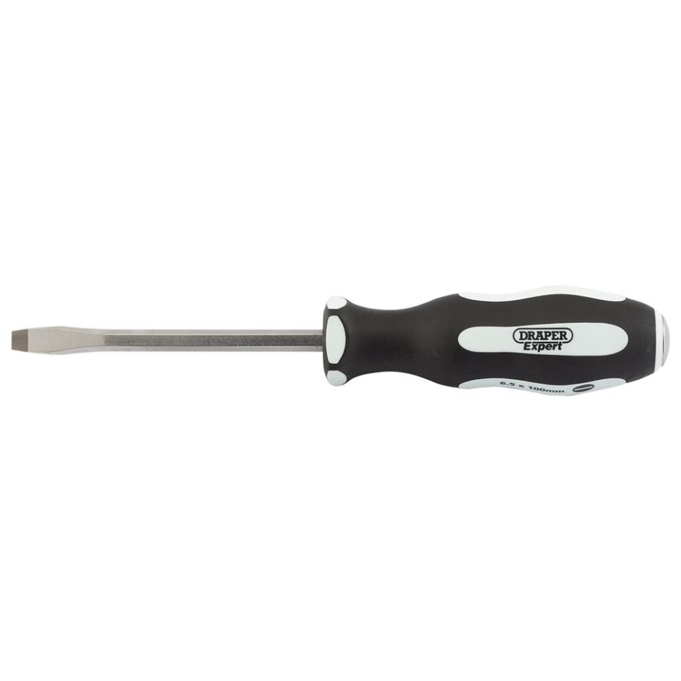 Pound Thru' Plain Slot Soft Grip Screwdriver, 6.5 X 100Mm 5010559351817