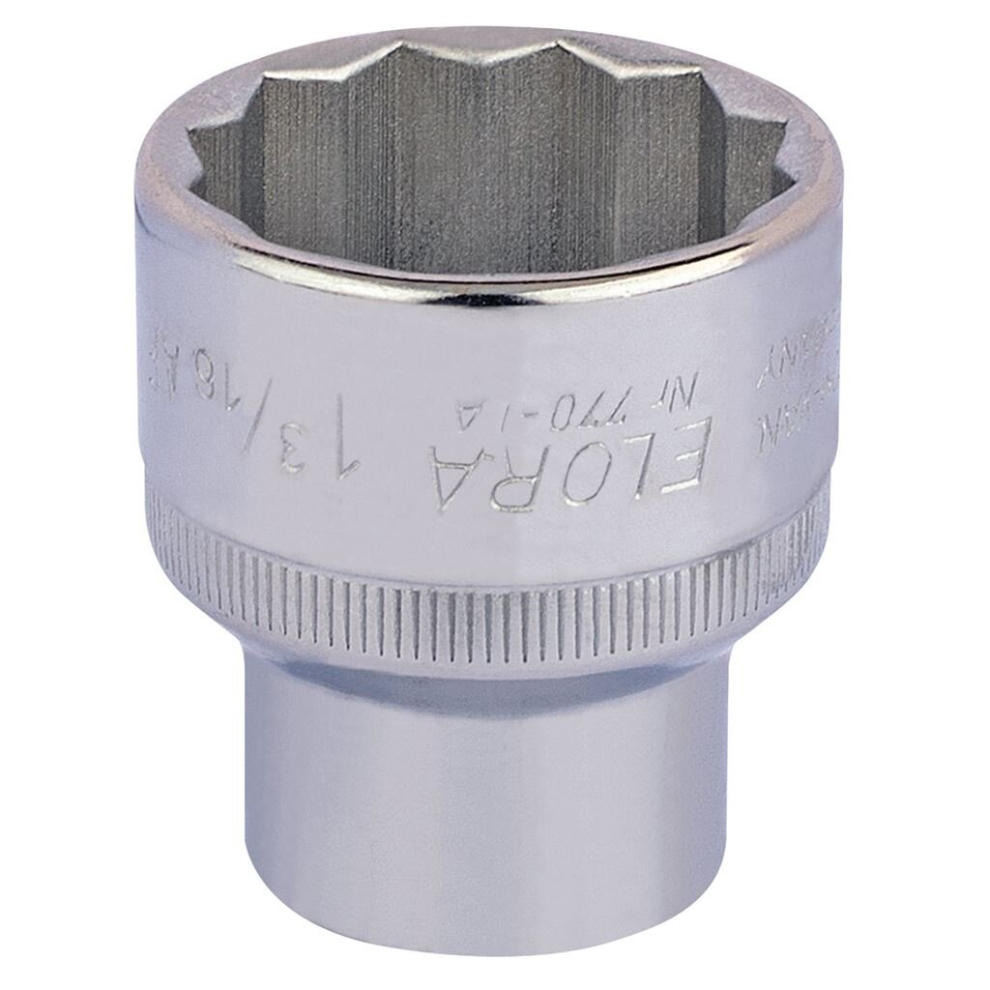 Elora Bi-Hexagon Socket, 1/2"" Sq. Dr., 1.3/16
