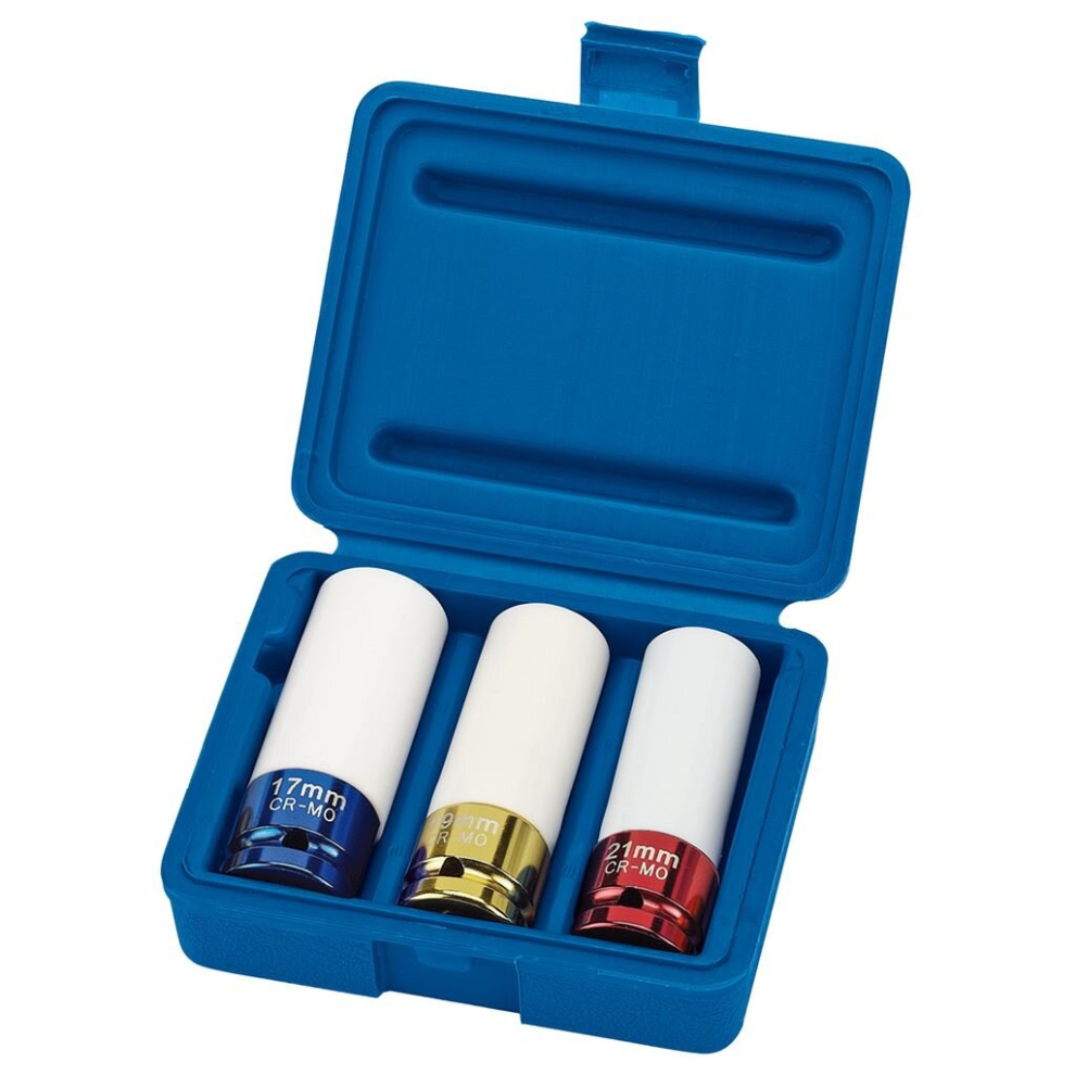 Draper HI-TORQ&#174; Wheel Nut Sockets for Alloy Wheels, 1/2"" Sq. Dr. (3 Piece)-image-OPC-PCJF5C-NEW